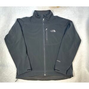 The North Face mens L Apex Chromium Softshell jacket black fleece lined